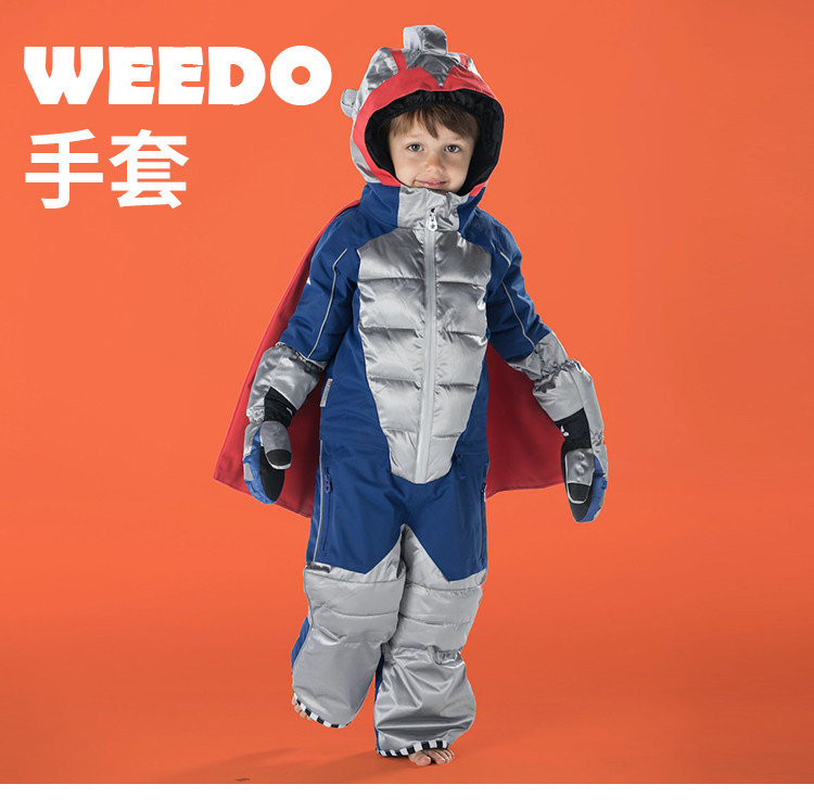 德国 Weedo 儿童滑雪手套 加厚耐磨防风防水手套 图1
