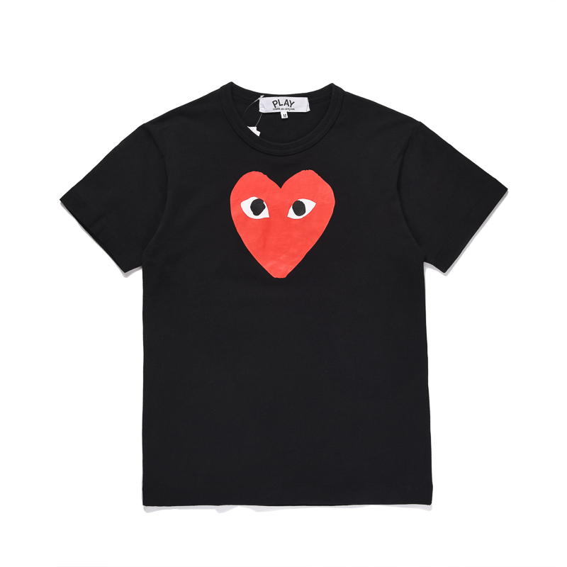 PLAY COMME des GARCONS Kawakubo Ling CDG round neck T-shirt men's and women's classic red heart short-sleeved summer