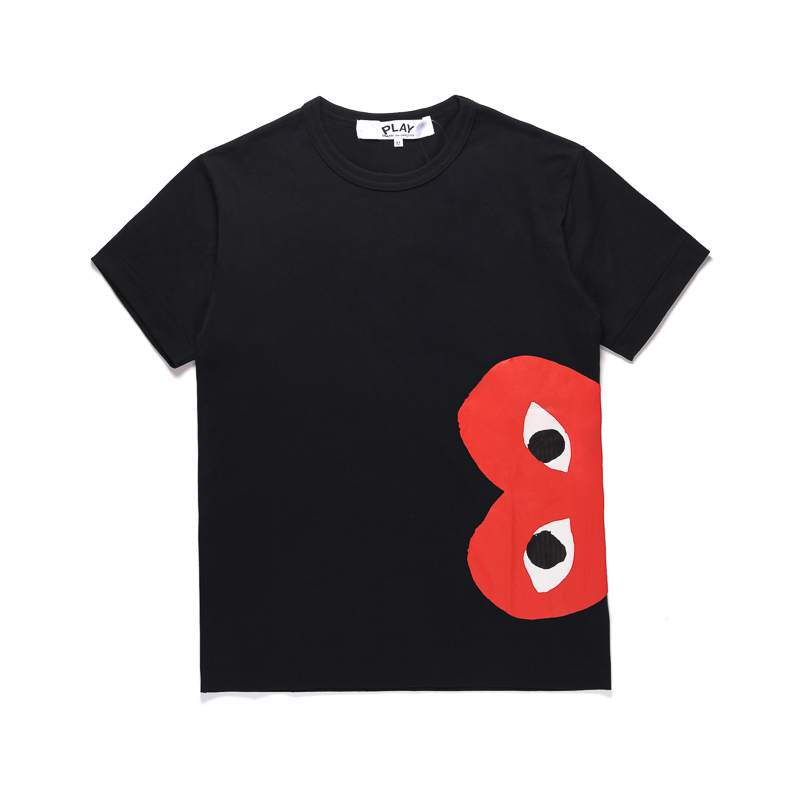 PLAY COMME des GARCONS Kawakubo Ling CDG men and women couple T-shirt round neck short sleeve red heart summer