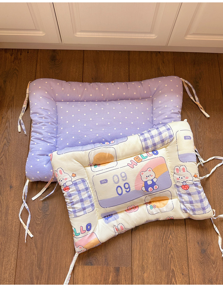 Мат 可固定纯棉狗垫子睡觉用狗窝四季通用宠物床垫狗狗睡垫狗笼猫笼垫 Yan Kee