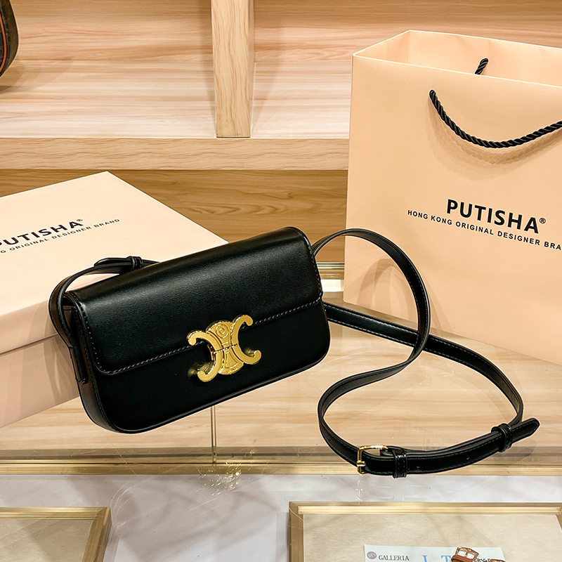 Authentic Genuine Leather Underarm Bag for Women, 2026 New Model, High-End Brand Arc De Triomphe Small Square Bag, Luxurious Shoulder and Crossbody Bag
