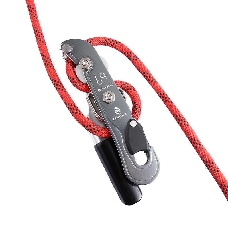 Outdoor Stop Anti-panic Hand-controlled descending Climbing Climbing climbing Climbing Speed Drop Lifesaving Sautzer Grey