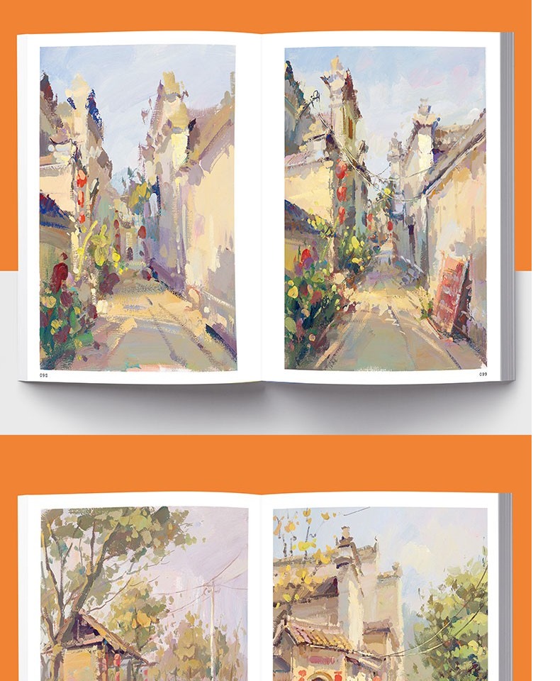 色彩风景基础教程一本通一线教学伍希林水粉色彩风景零基础入门大师风景对画临摹范本单体风景色稿色调技法初学美术绘画册书籍