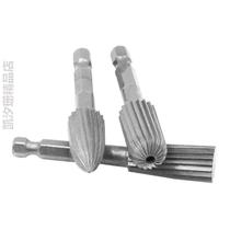 Rotary shank milling cutter high speed steel alloy file set 42 aluminum parts 4241 grinding hexagonal head high speed steel five-piece set