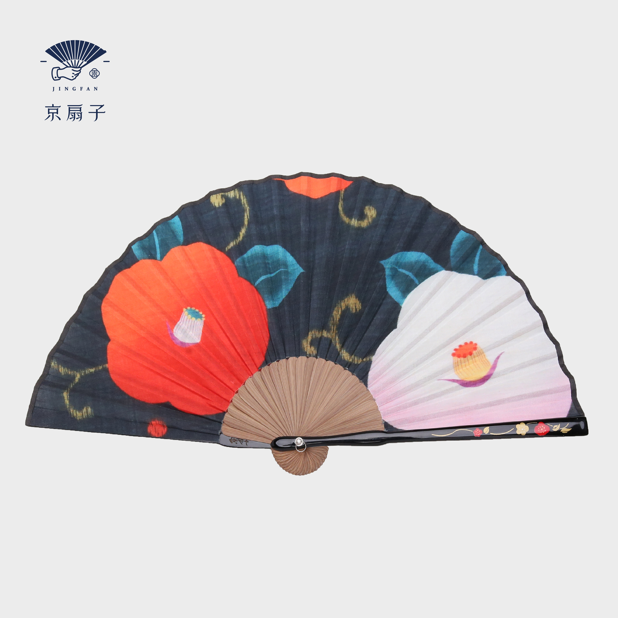Beijing Fan Painting Year Fan All-Bamboo Buckle Accessories Women-style Chinese Fan Fan Beijing Gift Tourism Companies