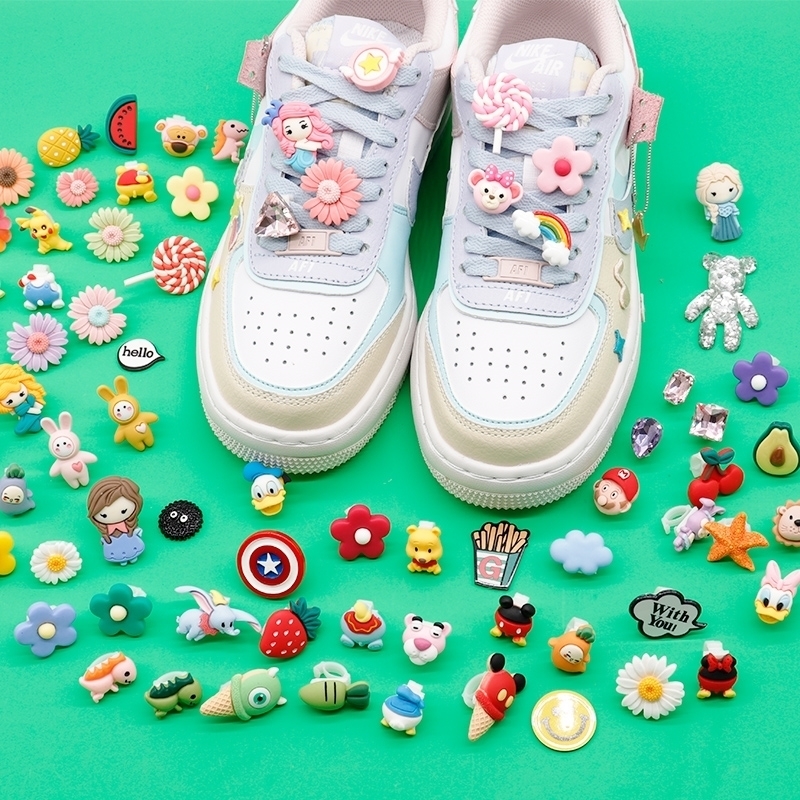 Shoe flower accessories Air Force One ins decoration shoes suitable for Nike macaron shoelace accessories diy shoe buckle