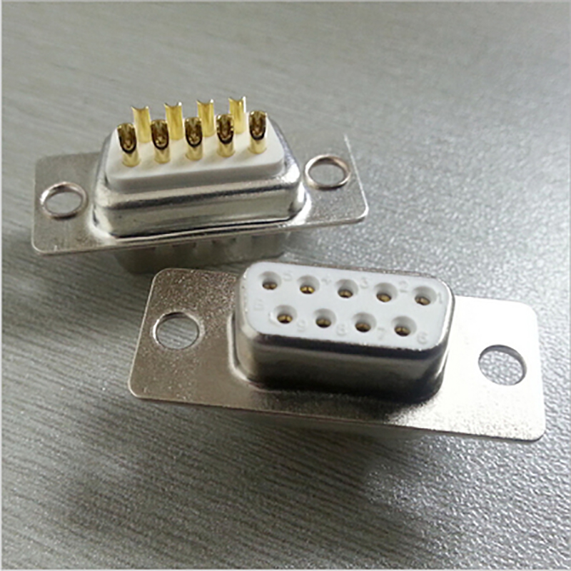 D-SUB5 0 Series gold plated quality DB9 mother head military-grade wire-stitch wire type connector DSUB connector