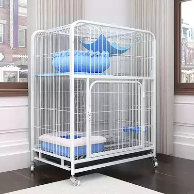 Cat cage cat Villa home indoor cat den cat house large double layer three layer with toilet oversized free space