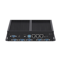 Xinchuang Cloud Quad Core i7-1165G7 Mini Industrial Control Host i5-1145G7 Three Networks Six Serial Ports RS232 422 485 Fanless Cooling i3-1115G