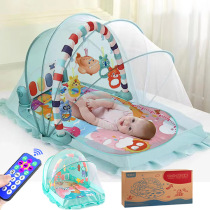 Pedantic Piano Newborn Baby Toy 3-6 Month Boy Anti-mosquito lying down playing Pedalling Leg Puzzle Early education Fitness Shelf