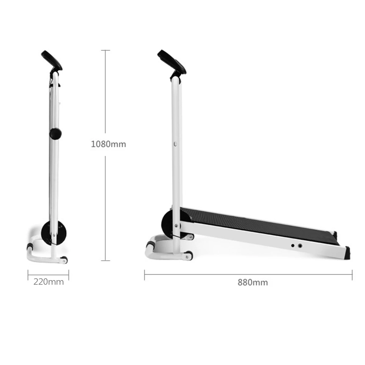 Electric Foldable Treadmill LED Display Jog Space Walk Machi