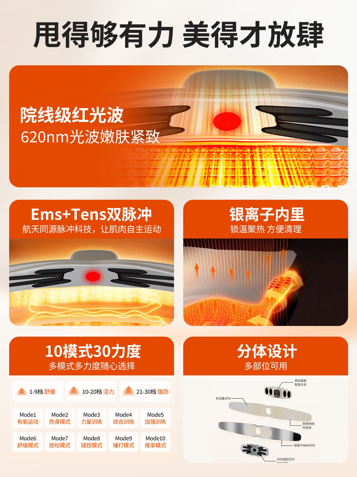 Leboole Abdominal Fitness Device Ems Weight Loss Belt, Abdominal Muscle Building, Fat Removal Machine, Pulse Fat Burning, Slim Belly Artifact