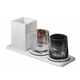 Toilet countertop storage single toothpaste toothbrush holder