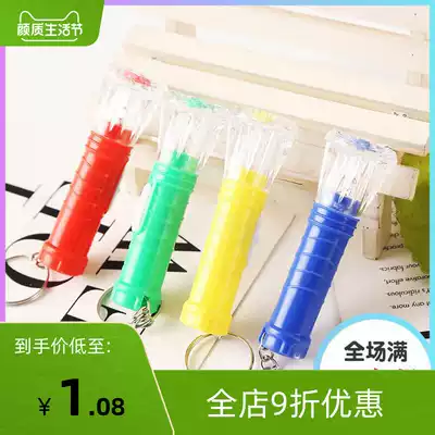 Crystal head LED small flashlight flashlight flashlight mini flashlight portable Crystal hand flashlight children toy