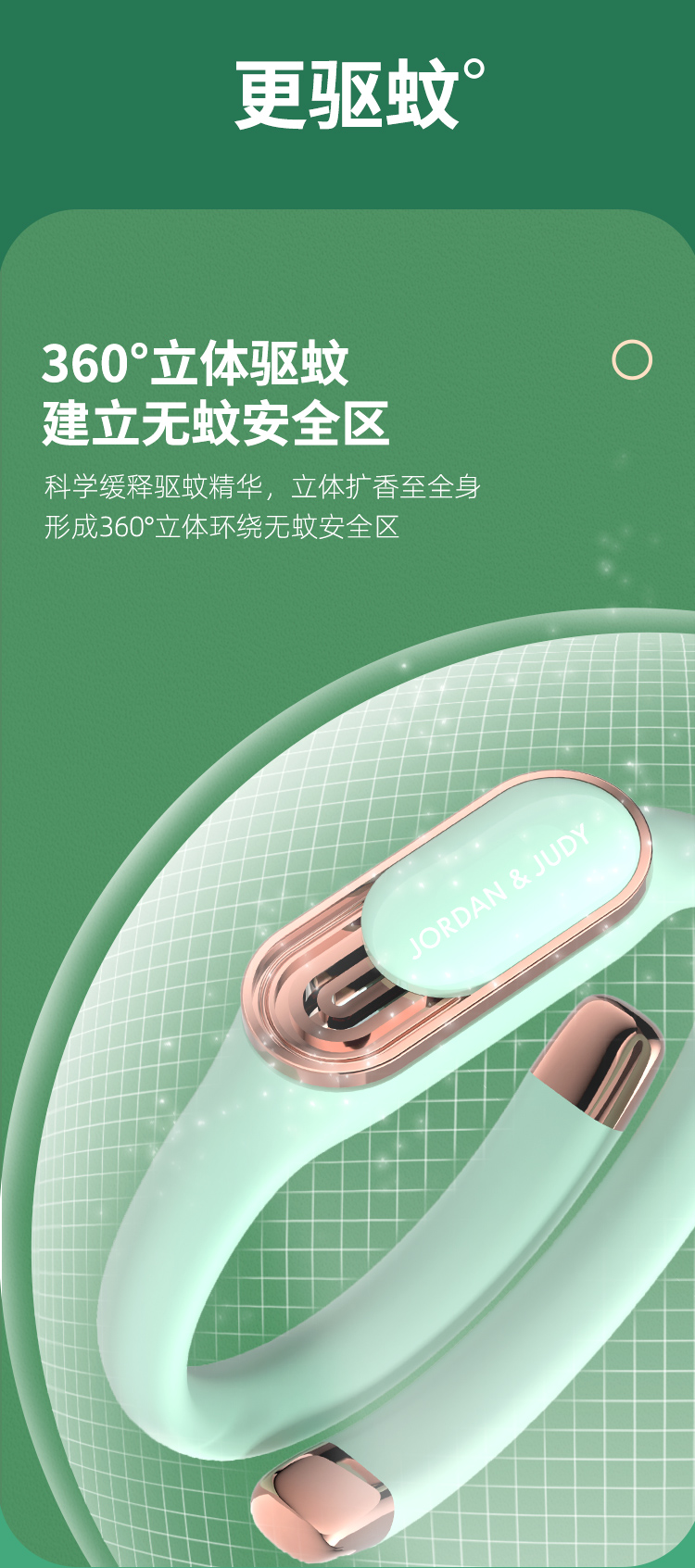 小米生态链  JORDAN&JUDY 佐敦朱迪 精油驱蚊手环 送5个驱蚊芯 图4
