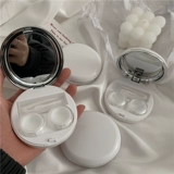 Чистая белая/текстура Циркулярная коробка зрачка INS Блог Основной макарон по уходу за цветом коробки контактной линзы контактная линза