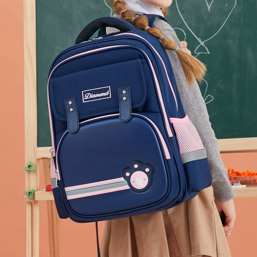 Школьный рюкзак, водоотталкивающая износостойкая вместительная и большая сумка через плечо со сниженной нагрузкой, защита позвоночника, простой и элегантный дизайн