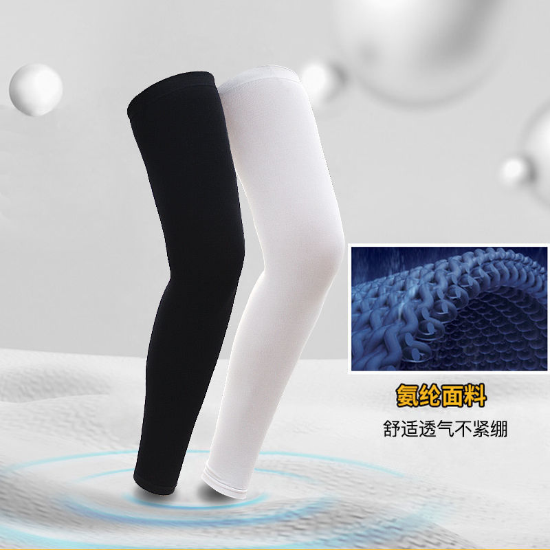 Summer sunscreen legs sleeves Ice Silk Feet Cover for men and women Legs Sleeves Sports Outdoor Running Rangeback Ice Cold Kneecap leg sock sleeves