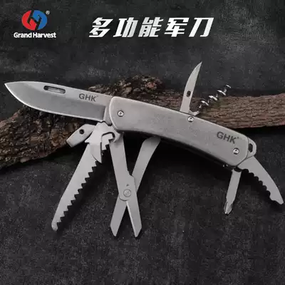 Hongfeng outdoor folding knife All-steel portable field survival manual folding knife multifunctional Swiss army knife portable knife