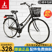 Phoenix brand bicycle womens 24 26 inch lightweight walking bicycle mens work lady student ordinary commuter car