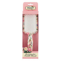 The Vintage Cosmetic Company Flower Pattern Long Paddle Hair Comb