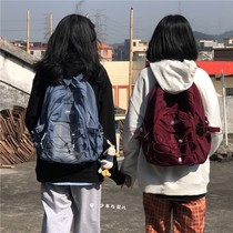 Junior high school female schoolbag ins Super fire Korean Department junior high school students durable girl original niche retro