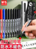 Morning Light Oil-Based Marker Pen, Art Black, Dual-Tip, Quick-Drying, Waterproof, Oil-Resistant, Non-Fading Marker Pen