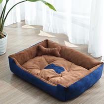 Rectangular home Small Medium Puppy cushion Golden Hair Sleeping Cushion Ripping Thickened and Pet Dog Supplies Big Whole Kennel