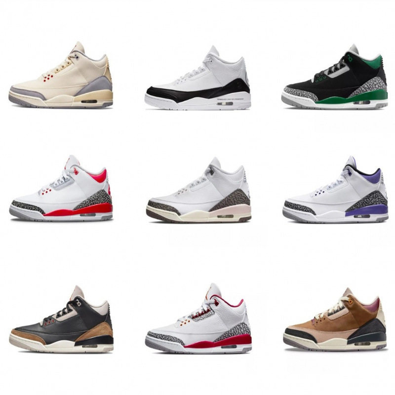 Original Aj3 Basketball Shoes Mid-Top Jordan 3 Sakura Black Cement Hiroshi Fujiwara Air Cushion Non-Slip Wear-Resistant Unisex Sports Shoes Original Aj3 Basketball Shoes Mid-Top Jordan 3 Sakura Black Cement Hiroshi Fujiwara Air Cushion Non-Slip Wear-Resistant Unisex Sports Shoes