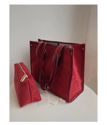 Красная вместительная и большая сумка через плечо, сумка на одно плечо для невесты, коллекция 2022