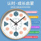 Early Education Silent Wall Clock for Living Room, Home Bedroom Clock, Children's Room Wall Clock, Cartoon Wall-Mounted Clock, No-Drill Clock