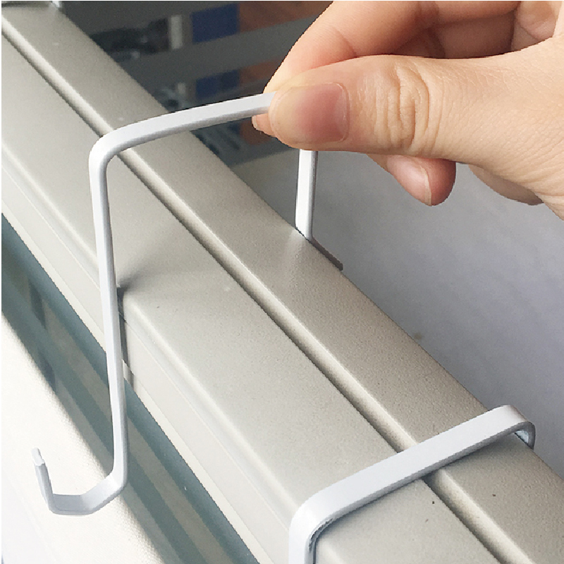 Simple Coat Hook Behind the Door, No Nails, Traceless Flat Wire Hook, Bunk Bed Bag Hanging Tool, Metal Strong Z-Shaped Hook