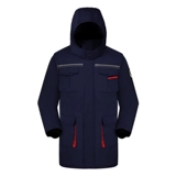 Зимний антистатический кислотно-щелочный хлопковый утепленный пуховик для работы, удерживающая тепло съемная куртка