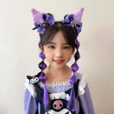 Детский парик с косичкой, хвостик, резинка для волос, аксессуар для волос