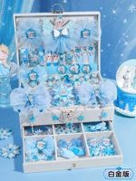 Платиновый аксессуар для волос для принцессы, подарочная коробка, белая коробочка для хранения