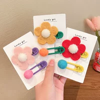 Маленький розовый цветок+маленький желтый цветок+маленький красный цветок волосы на три -купальниках