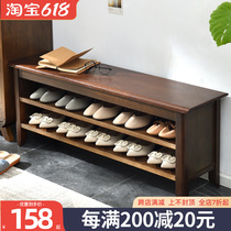 Changing shoes Stool Shoes Cabinet Home Doorway Shoe Cabinet Solid Wood Sittable Shoes Cabinet Stool in the door Shoe Racks Wear stools to the door