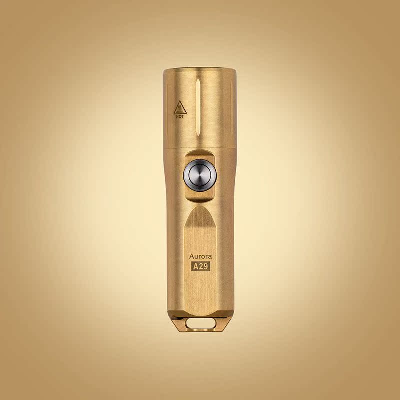 ROVYVON SHARP A29 brass miniature intense light flashlight small portable ultra bright home outdoor mini charging