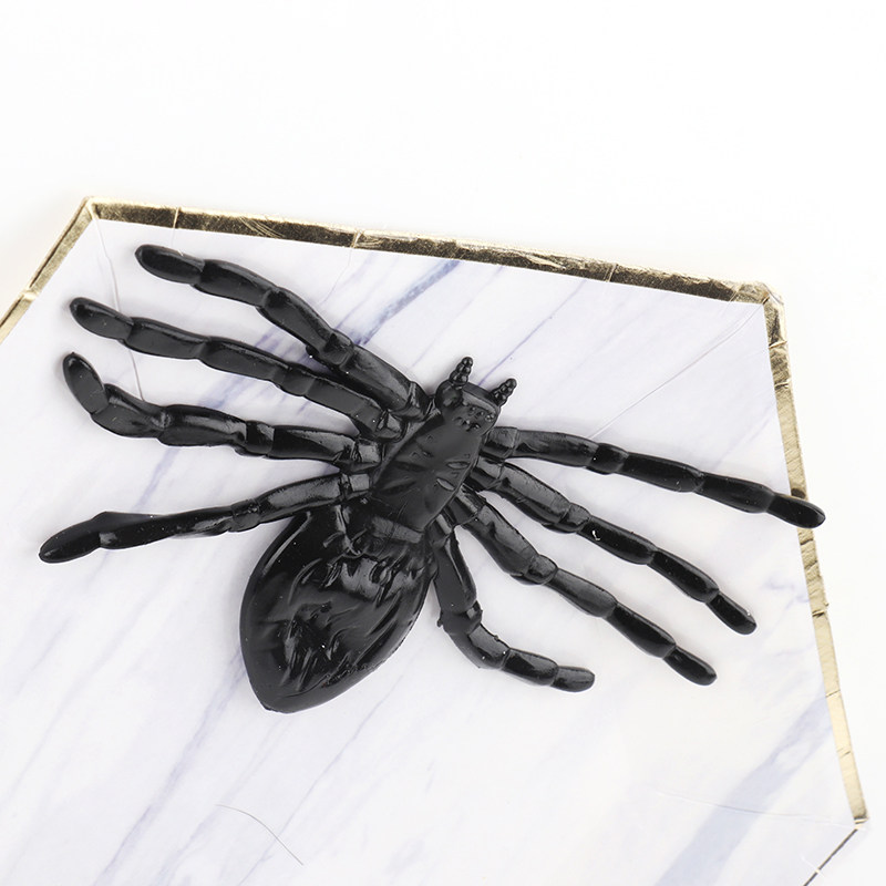 Creative children eject sticky wall toy Halloween soft tape decompression scared simulation of spider whole gift