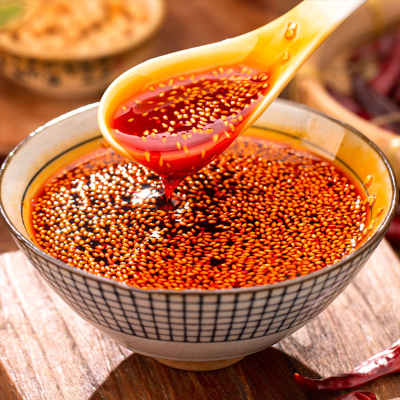 Sichuan Red Oil Chili Oil 2.5L Spicy Spicy Super Spicy Chili Sauce Cold Dish Seasoning Commercial Authentic Flavor
