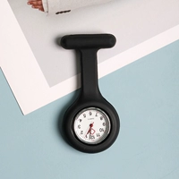 Черная силиконовая булавка, карманные часы