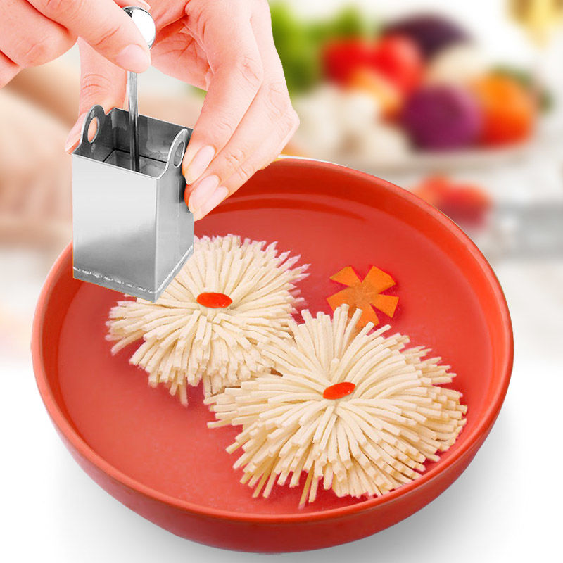 Chrysanthemum bean curd silk knife mold creative Vince bean curd diy mold 304 stainless steel bean curd knife mold kitchen tools