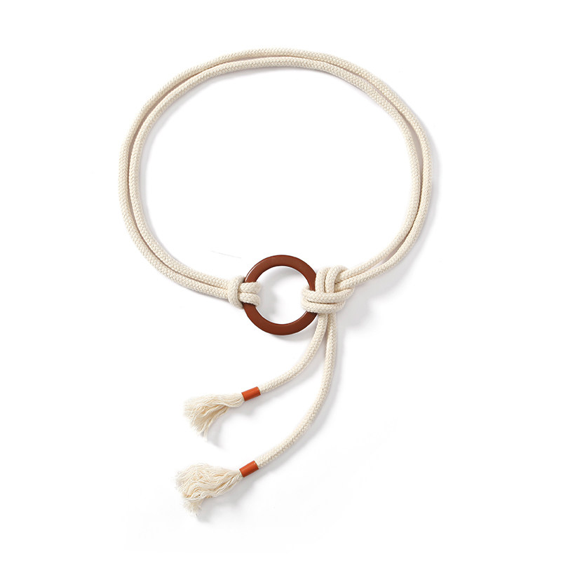 WESAME LAB original designer niche personality ring waist rope belt women