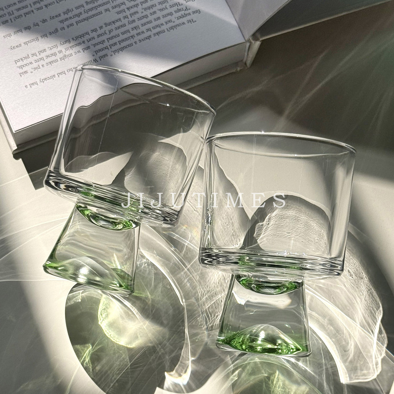 High-Quality, Fresh Green Mountain-View Glass Cup for Home Use, Transparent Cocktail Glass, Coffee Drink Tall Glass Cup High-Quality, Fresh Green Mountain-View Glass Cup for Home Use, Transparent Cocktail Glass, Coffee Drink Tall Glass Cup