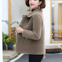 Mother mink fleece jacket womens winter thickening 40-year-old 50-year-old middle-aged and elderly womens new fur all-in-one top women