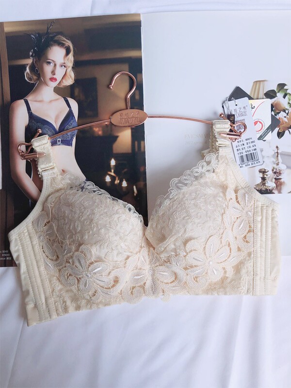 Authentic Eve's Show Non-Sponge Silicone Bra for Women, 5053A Cup Thick, 5054B Cup Thin, Push-Up Adjustable Bra