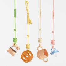Pacifier anti-drop chain baby stroller teether anti-lost chain toy chewing gum hanging rope baby silicone pacifier clip