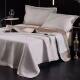 Silk mat mat summer cool soft mat double student ice silk mat three-piece set silk sheet mat mat rattan mat