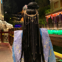 Allure Original heavy industry tassel back-pressed bun Hanfu hair accessories Song-made accessories Hezi skirt ancient style headdress hair ring