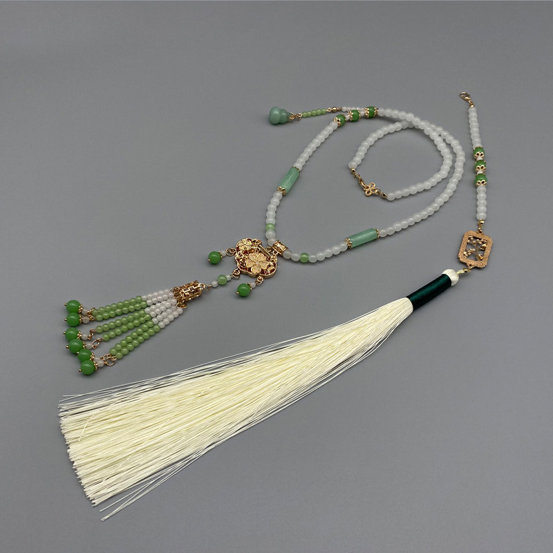 Fedust original long - form Luoxing brake su necklace backcloud like gold lock and han cloud coil paste soft - luo